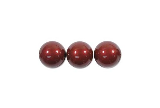 Shiny Crystal Pearls 5810 Bordeaux 8mm - 8pcs