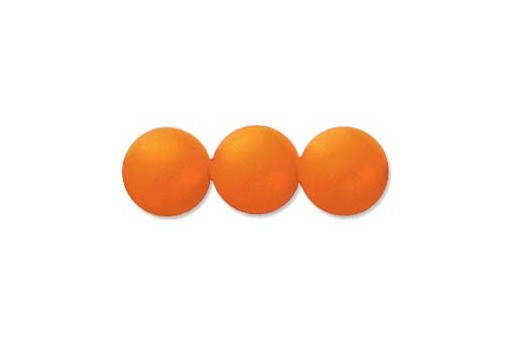 Shiny Crystal Pearls 5810 Neon Orange 10mm - 4pcs