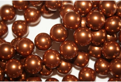 Shiny Crystal Pearls 5810 Copper 10mm - 4pcs