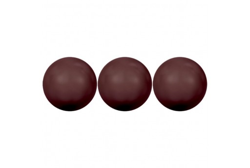 Shiny Crystal Pearls 5810 Maroon 10mm - 4pcs