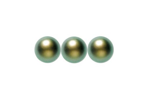 Shiny Crystal Pearls 5810 Iridescent Green 10mm - 4pcs