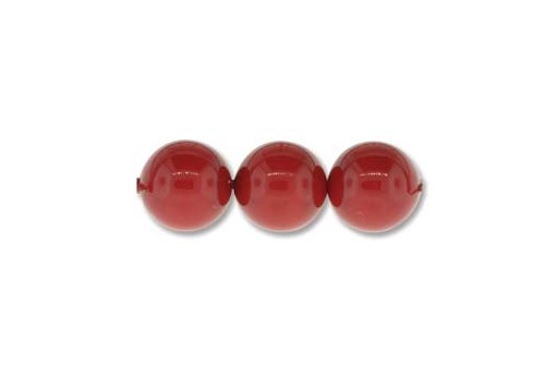 Shiny Crystal Pearls 5810 Red Coral 12mm - 2pcs
