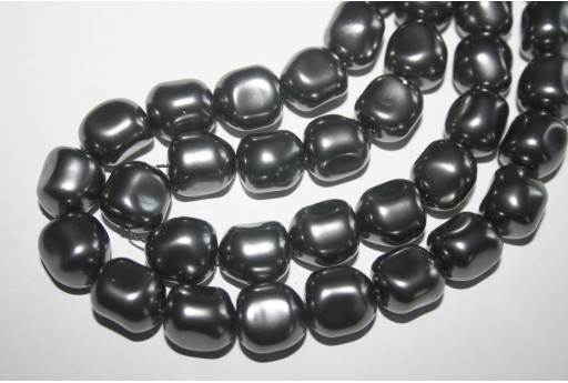 Perle 5840 Shiny Crystal - Dark Grey 6mm - 3pz