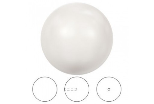 Perle 5818 Shiny Crystal - White 10mm - 2pz