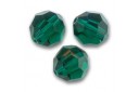 Faceted Round 5000 Emerald AB 4mm - 10pcs