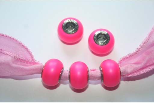 BeCharmed Pearl 5890 Neon Pink 14mm - 1pc