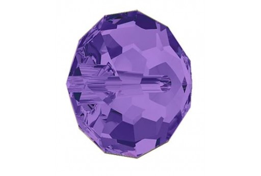 Faceted Briolette 5040 - Purple Velvet 8mm - 2pcs