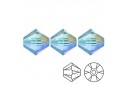 Bicone 5328 - Aquamarine AB 2X 4mm - 20pcs