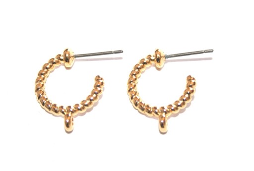 Orecchino Cerchio Twist - Oro 18,8x4mm - 2pz