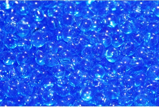 Perline Miyuki Drops Transparent Blue 3,4mm - 10gr