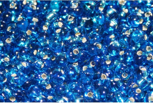 Miyuki Drops Beads Silver Lined Capri Blue 3,4mm - 10gr