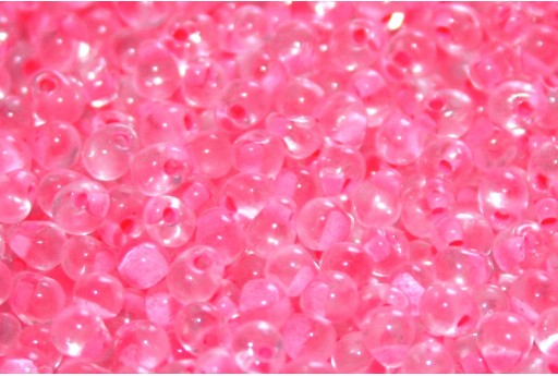 Miyuki Drops Beads Pink Lined Crystal 3,4mm - 10gr