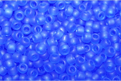 Toho Seed Beads Transparent Frosted Sapphire 8/0 - 10g