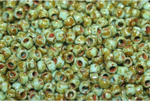 Perlin Rocailles Perline Di Vetro Per Semi Indiani - 3 Mm (8/0), Opache, Verde Scuro, 3300 Pezzi, Ideali Per Creazione Gioielli E Ricamo