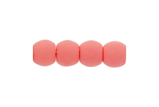 Czech Round Beads Bondeli Coral 3mm - 100pcs