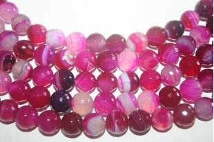 Orecchini Donna In Agata Fucsia Sfaccettata – Pietre Dure Naturali, Fatti A Mano, Modello Madame, Eleganti E Unici Per Ogni Occasione