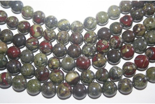 Filo 38 Pietre Bloodstone Sfera 10mm AFBL11