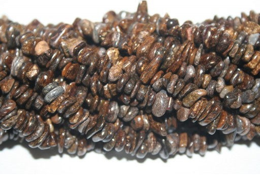 Pietre Dure Bronzite - Chips 5x8mm - 220pz-perlinebijoux.com-