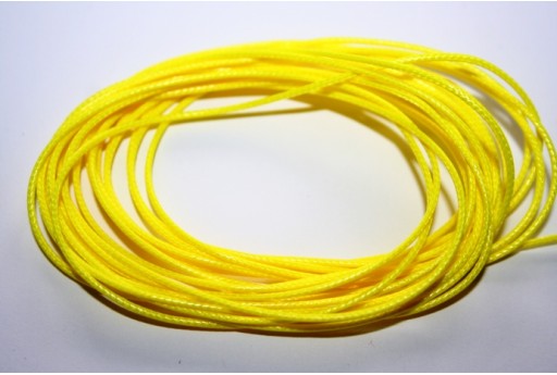 Neon Yellow Waxed Polyester Cord 1,5mm - 12m