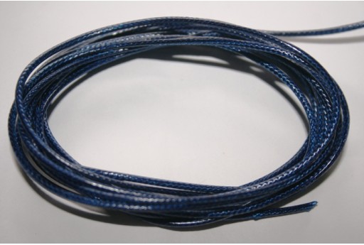 Blue Waxed Polyester Cord 1,5mm - 12m