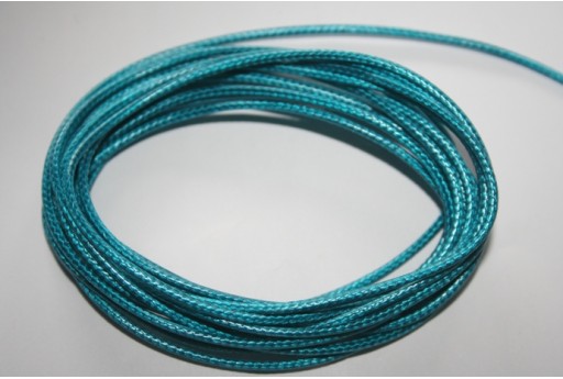 Turquoise Waxed Polyester Cord 1,5mm - 12m