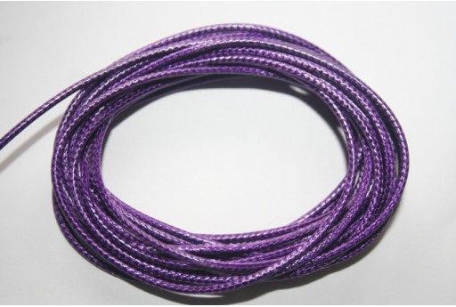 Filo Poliestere Cerato - Viola 1,5mm - 12mt