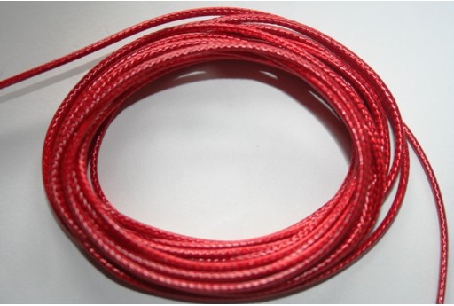 Red Waxed Polyester Cord 1,5mm - 12m