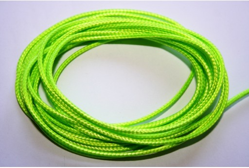 Neon Green Waxed Polyester Cord 1,5mm - 12m