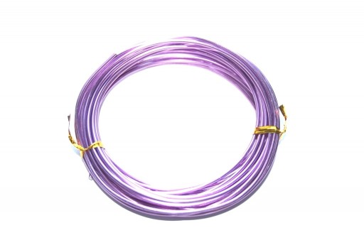 Light Purple Aluminum Wire - Diameter 3,0mm - 5mt