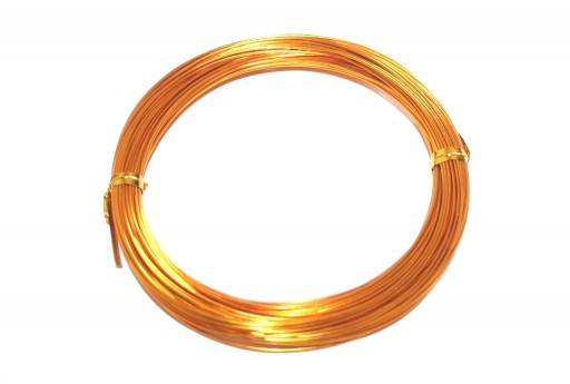 Orange Aluminum Wire - Diameter 3,0mm - 5m