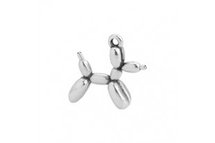 Motif Balloon Dog Pendant - Silver 20x18,5mm - 1pc