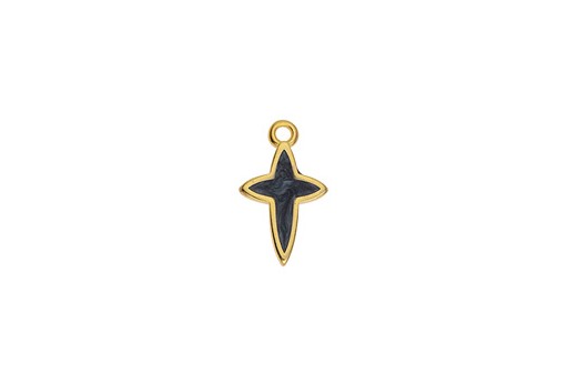 Pendente Croce - Oro Nero 11,5x19mm - 2pz