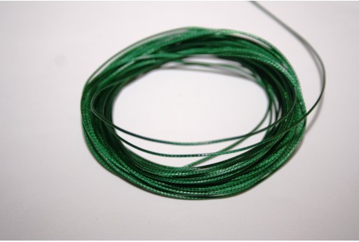 Green Waxed Polyester Cord 0,5mm - 12m
