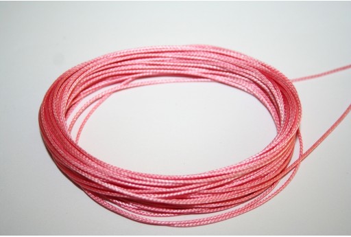 Filo Poliestere Cerato - Rosa 0,5mm - 12mt