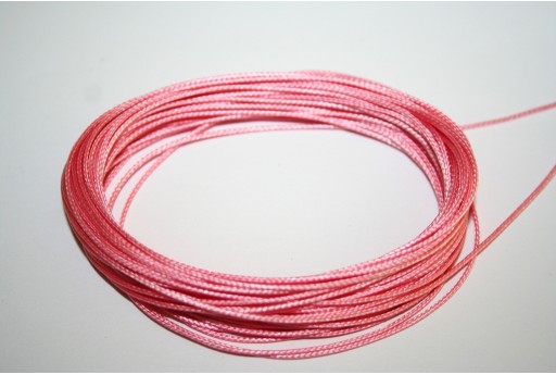 Pink Waxed Polyester Cord 0,5mm - 12m