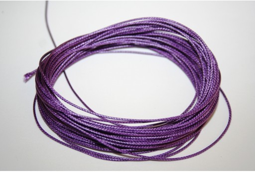 Filo Poliestere Cerato - Viola 0,5mm - 12mt