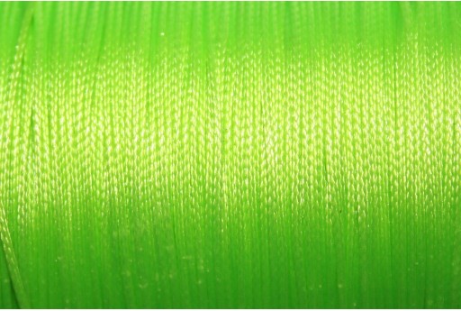 Neon Green Waxed Polyester Cord 0,5mm - 12m