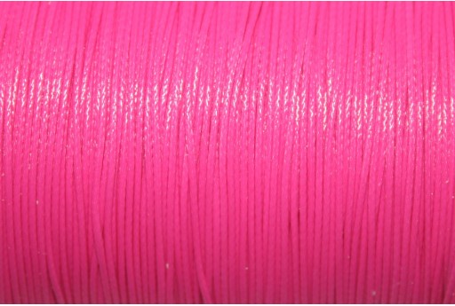 Neon Pink Waxed Polyester Cord 0,5mm - 12m