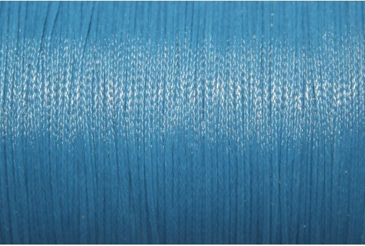 Light Blue Waxed Polyester Cord 0,5mm - 12m