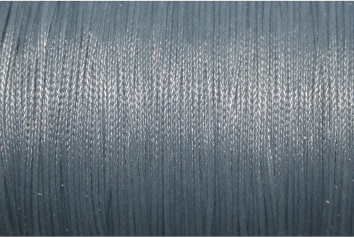 Smoky Grey Waxed Polyester Cord 0,5mm - 12m