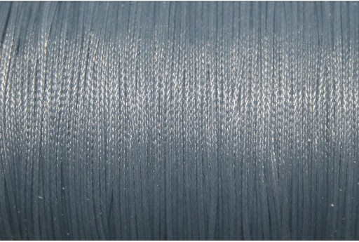 Smoky Grey Waxed Polyester Cord 0,5mm - 12m