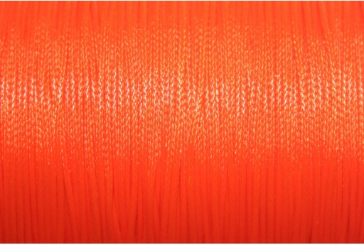 Dark Orange Waxed Polyester Cord 0,5mm - 12m