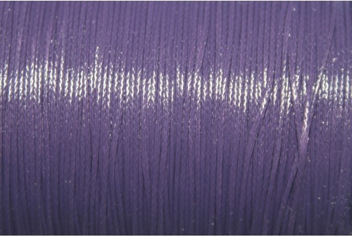 Medium Purple Waxed Polyester Cord 0,5mm - 12m