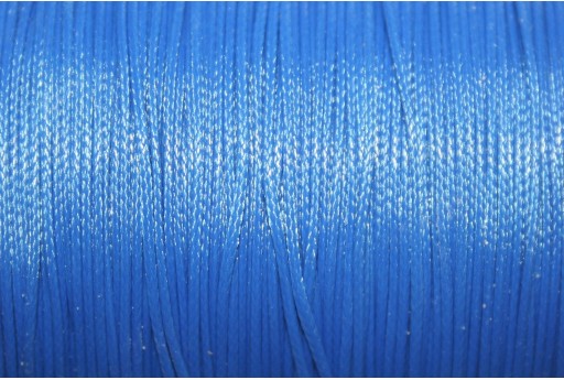 Electric Blue Waxed Polyester Cord 0,5mm - 12m