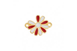Daisy Link - Gold Red 19x15mm - 1pc