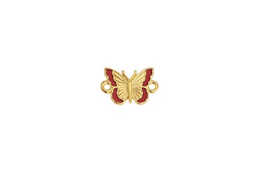 Butterfly Link - Gold Red 16,3x10,8mm - 1pc