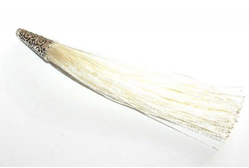 Polyester Tassel Cream 9x85mm - 2pcs