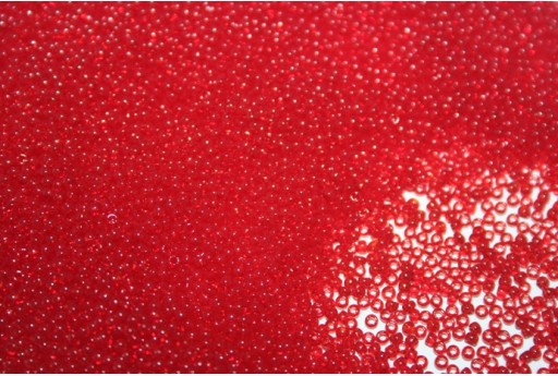 Rocailles Toho Seed Beads Transparent Ruby 15/0 - 10g