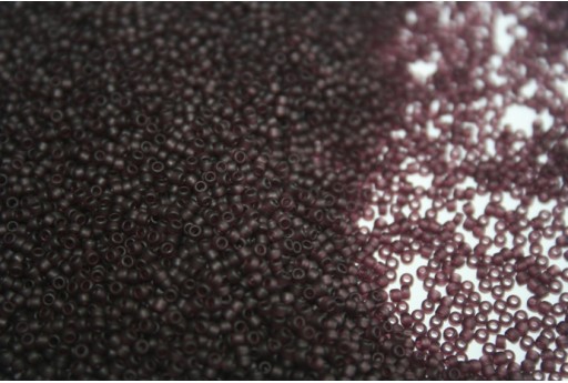 Rocailles Toho Seed Beads Transparent Frosted Amethyst 15/0 - 10g