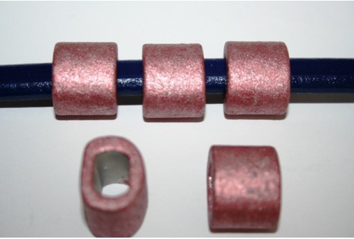 Regaliz Ceramic Slider Beads Pink 18x16mm - 2pcs